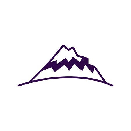 Mountain logo design. Mountain vector illustrationのイラスト素材