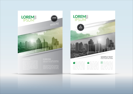Cover Design template, annual report cover, flyer, presentation, brochure. Front page design layout template with bleed in A4 size. Multi colors with abstract background templates.のイラスト素材