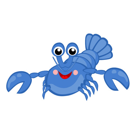 Blue lobsterのイラスト素材