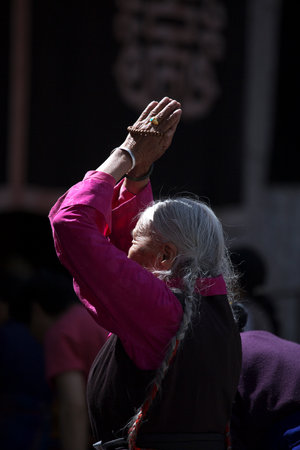  Tibetan Buddhism believersの写真素材