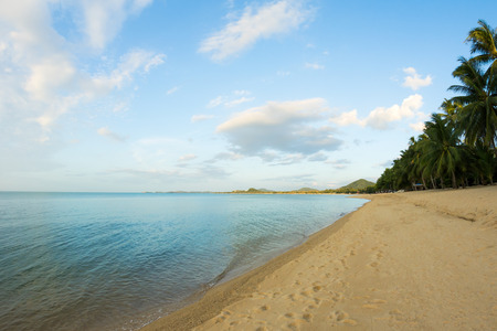 Maenam Beach on Ko Samui, Thailand, Travel Backgroundの写真素材