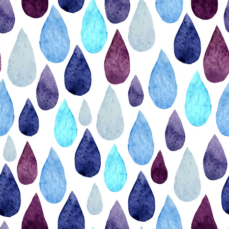 Vector watercolor pattern with water colored  dropsのイラスト素材