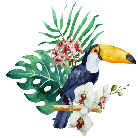 Wallpaper plant new popular bird like randomのイラスト素材