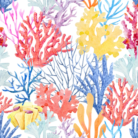 Watercolor colar patternの写真素材