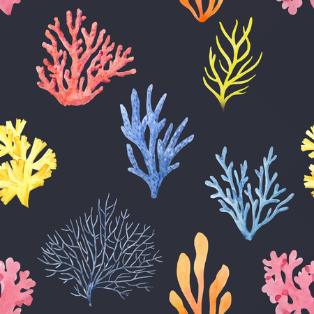 Watercolor colar patternのイラスト素材