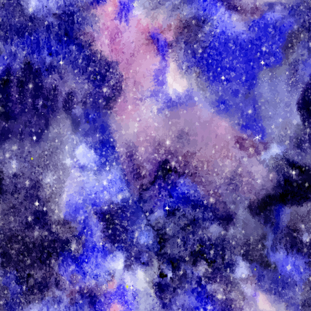 Seamless universe patternのイラスト素材