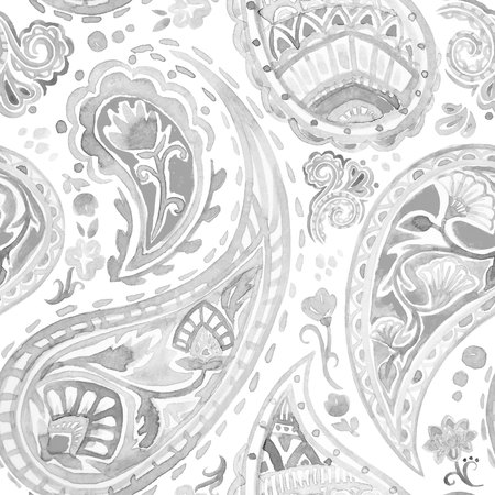 Watercolor native indian patternの写真素材