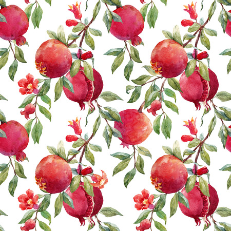 Pomegranate fruit patternの写真素材