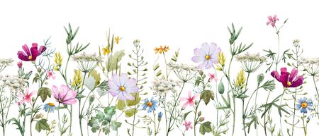 Watercolor floral patternの写真素材