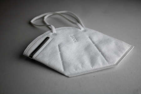 KN 95 Mask image black and whiteの写真素材