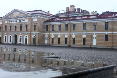 Area at the Mint in St  Petersburgの写真素材