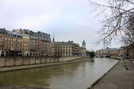 	 the embankment of the river Seineのeditorial素材