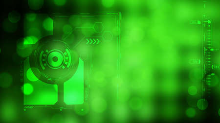 Abstract futuristic cyber technologyの写真素材