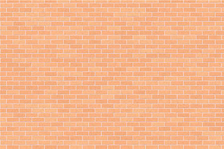 Light brown brick wall abstract background. Texture of bricks. vector illustration. Template design for web bannersのイラスト素材