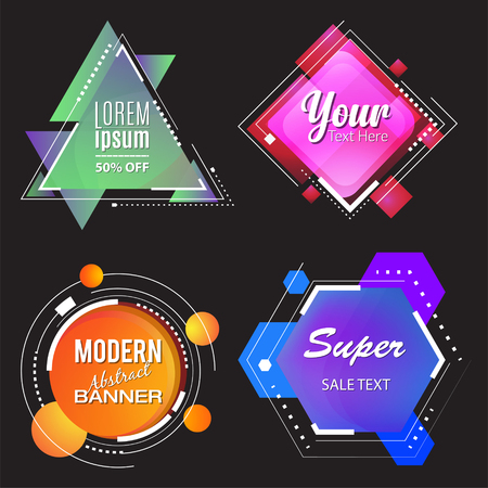 Modern Abstract Bannerのイラスト素材