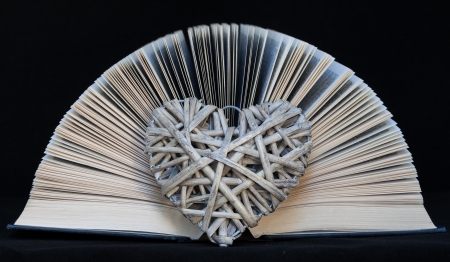 heart like an open bookの写真素材