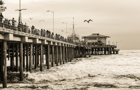 Santa Monica Pierの写真素材