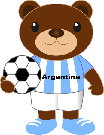 Bear football team Argentinaのイラスト素材