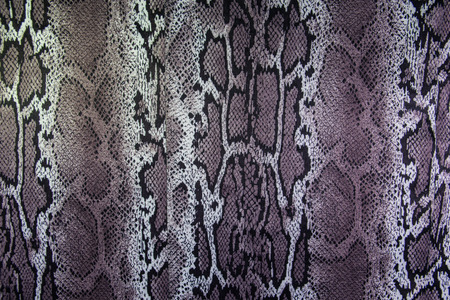 texture of print fabric stripes snake for background