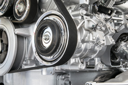 Car engine closeup Part of car engineの写真素材