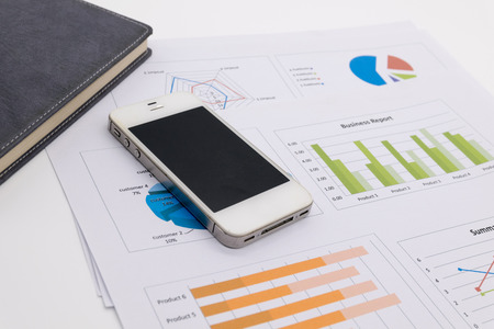 Data analyzing with smartphone, business report