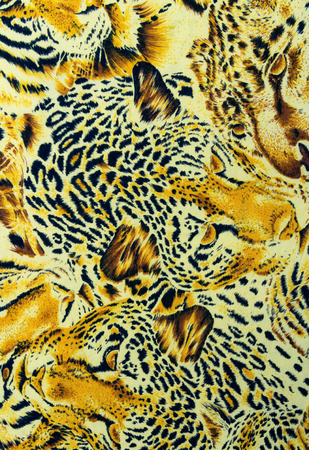 BANGKOK, THAILAND, 28 March 2016, Tiger and leopard and wild Animal pattern. skin backgroundのeditorial素材