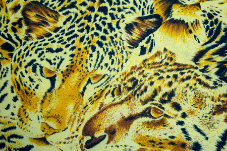 BANGKOK, THAILAND, 28 March 2016, Tiger and leopard and wild Animal pattern. skin backgroundのeditorial素材
