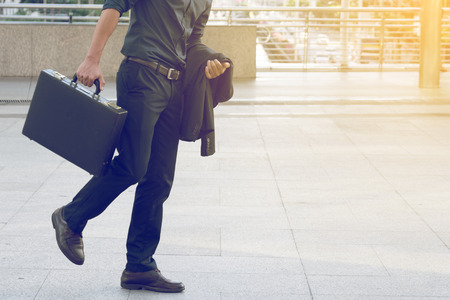 Businessman walking