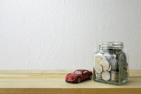 Savings plans for car ,financial conceptの写真素材