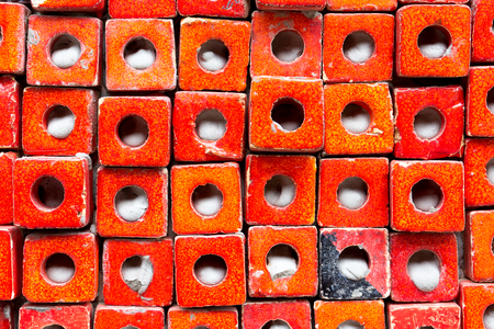 colourful tile background wallの写真素材