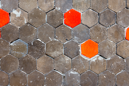 colourful tile background wallの写真素材