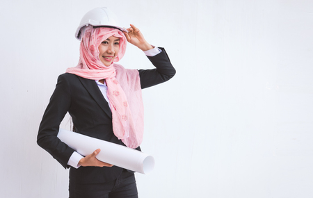Portrait of Arab architectsの写真素材