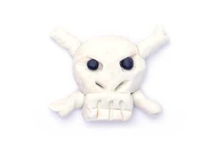 Skull on white background