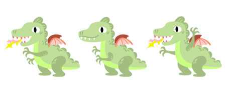 dragon cartoon clipartのイラスト素材