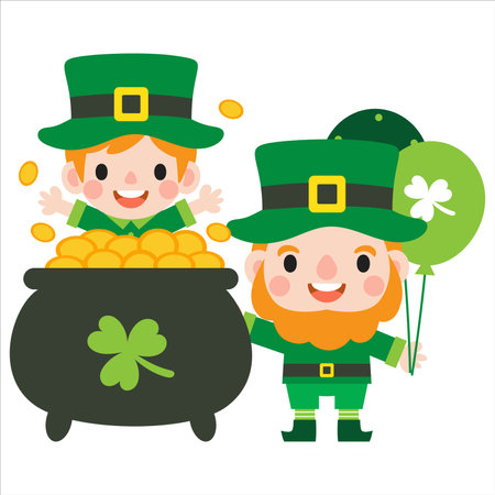 Happy Saint Patrick's Day Clipart, Kid patrickのイラスト素材