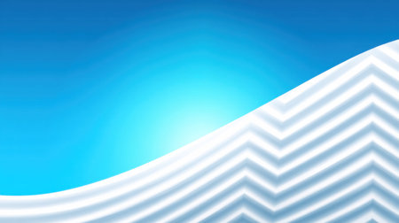 A blue background sky blue ice texture wave pattern abstract background clean design copy space modern graphic bright light gradient color blueの素材