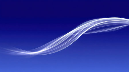 A premium ice sky blue background ultra clean copy space abstract wave blue gradient smooth line light streak modern design minimal style cleanの素材