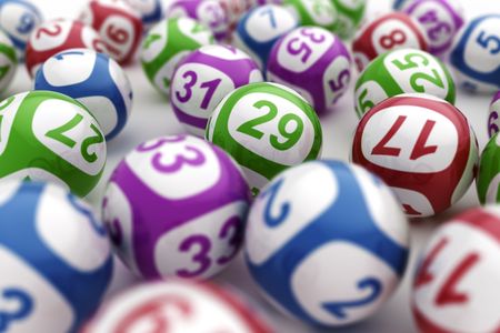 3d rendering of lottery ballsの写真素材
