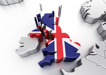 3d rendering of United Kingdomの写真素材