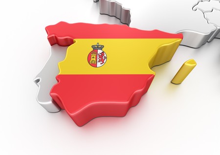 3d rendering of Spainの写真素材