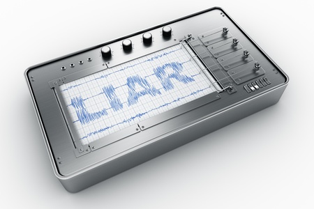 3d rendering of a lie detector 3d rendering of a lie detector