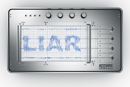 3d rendering of a lie detector