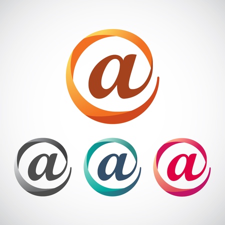 at sign iconのイラスト素材