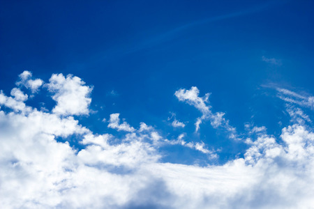Blue sky with white cloudsの写真素材