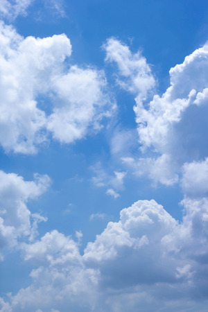 Blue sky with white cloudsの写真素材