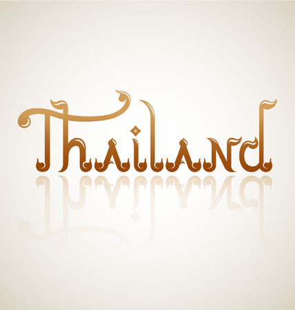 Thailand alphabet design-Vector Illustrationのイラスト素材