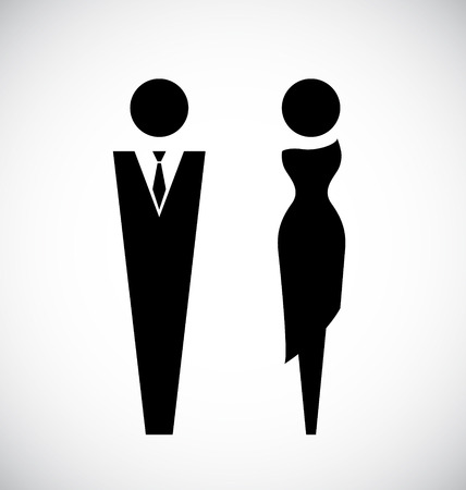 Male and female icon designのイラスト素材