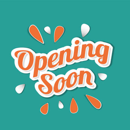 writing opening soon with 3d effects for various business needsのイラスト素材