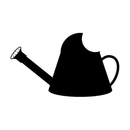 Watering can black icon.  Vector eps 10のイラスト素材