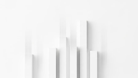 This image features a collection of abstract geometric shapes isolated on a white background. The shapes are arranged in a visually appealing manner, creating a sense of depth and dimension. The image is set against a transparent background, making it suitable for various design applications.の素材